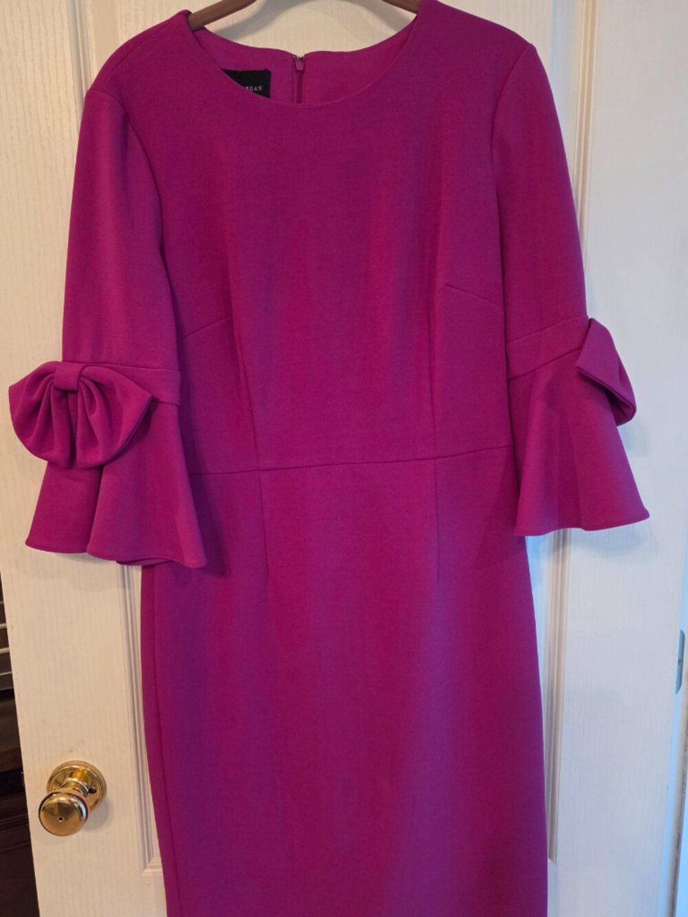 Donna Morgan Size 8 Raspberry Dress - Picture 2 of 6